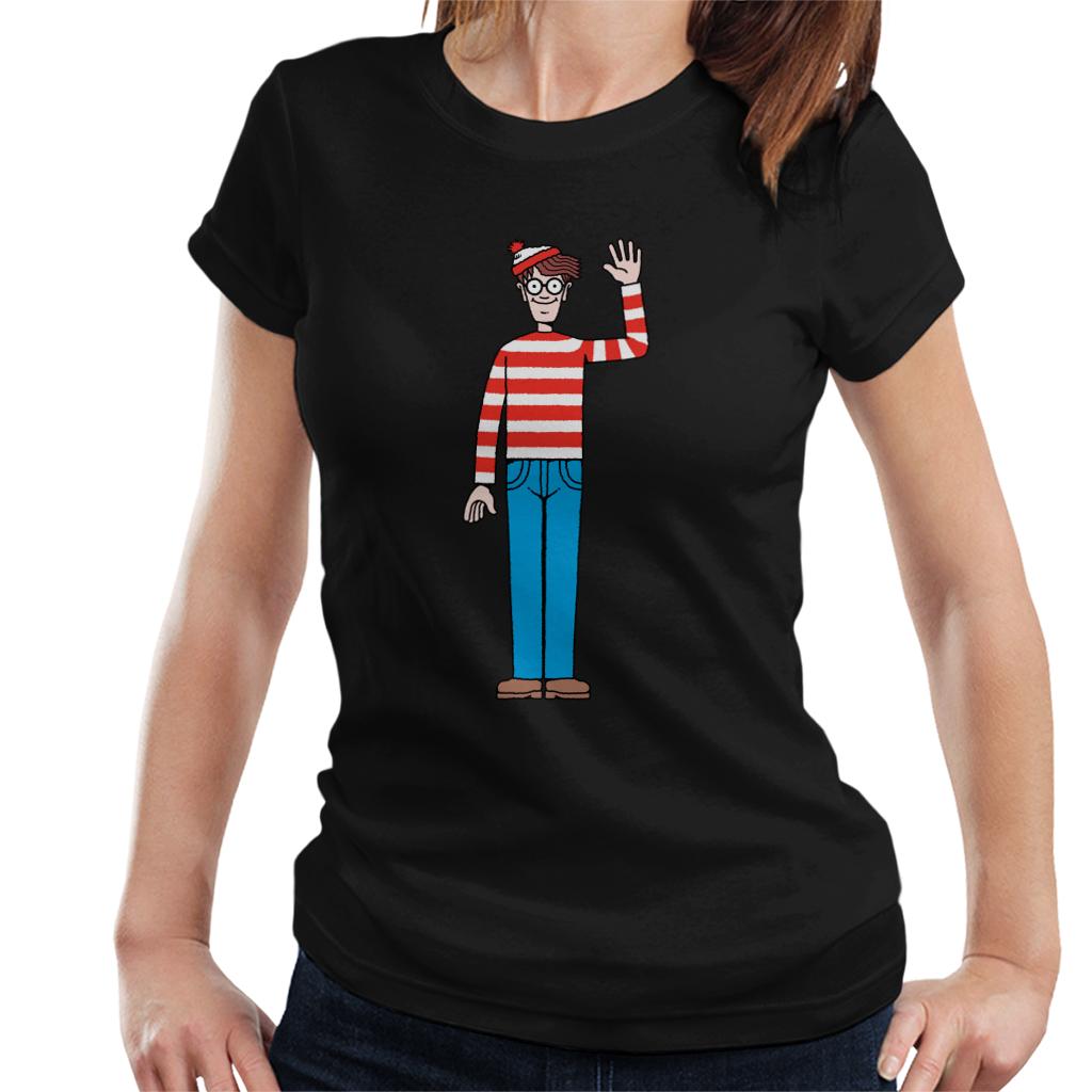 Where's Wally Waving Women's T-Shirt-ALL + EVERY