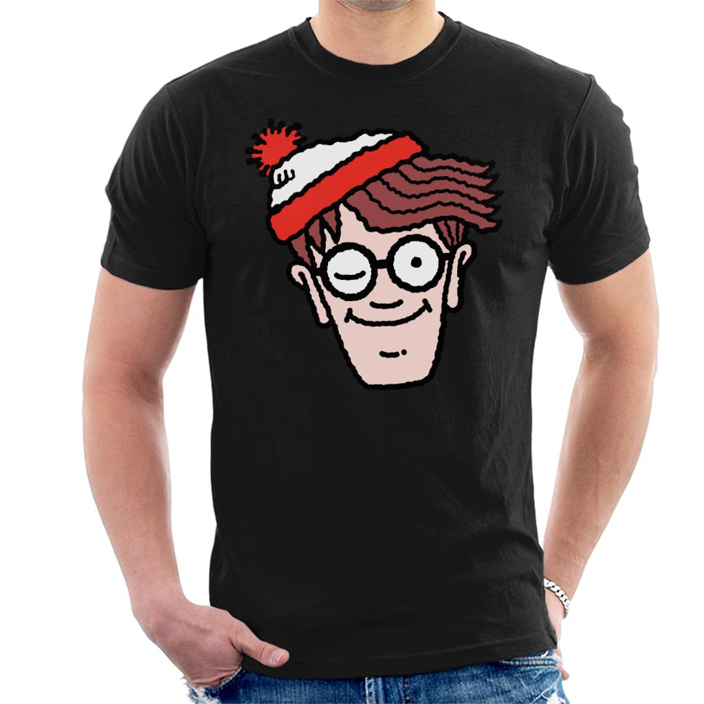 Where's Wally Winking Men's T-Shirt-ALL + EVERY