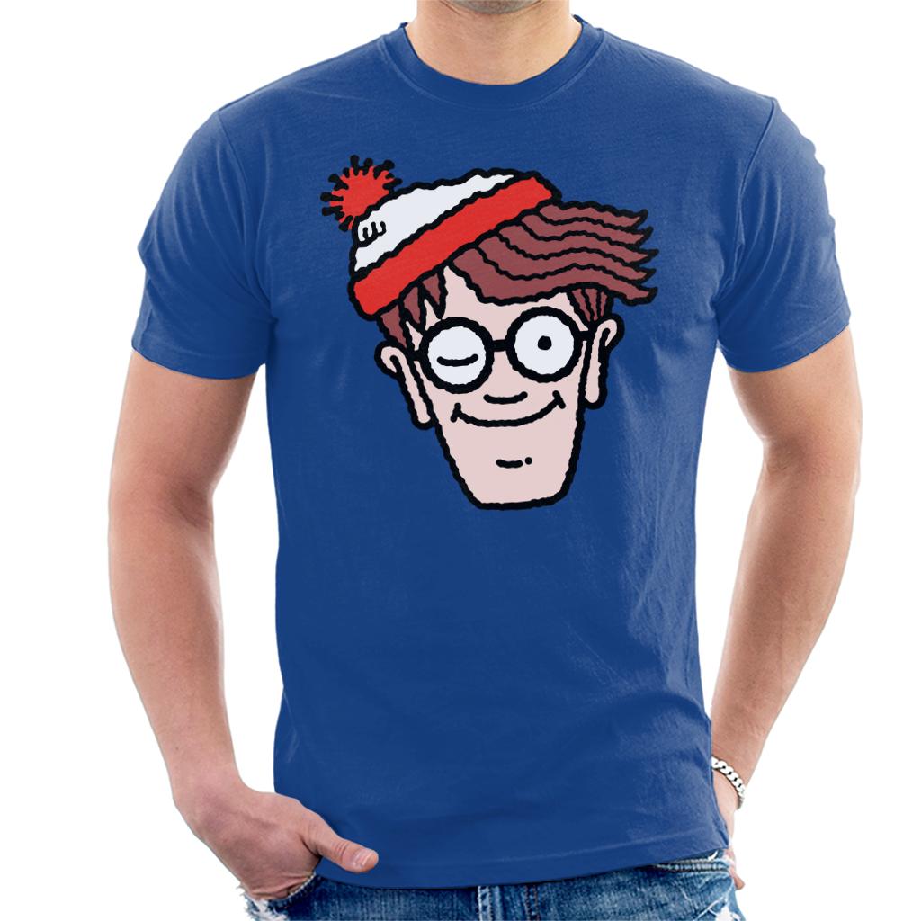 Where's Wally Winking Men's T-Shirt-ALL + EVERY