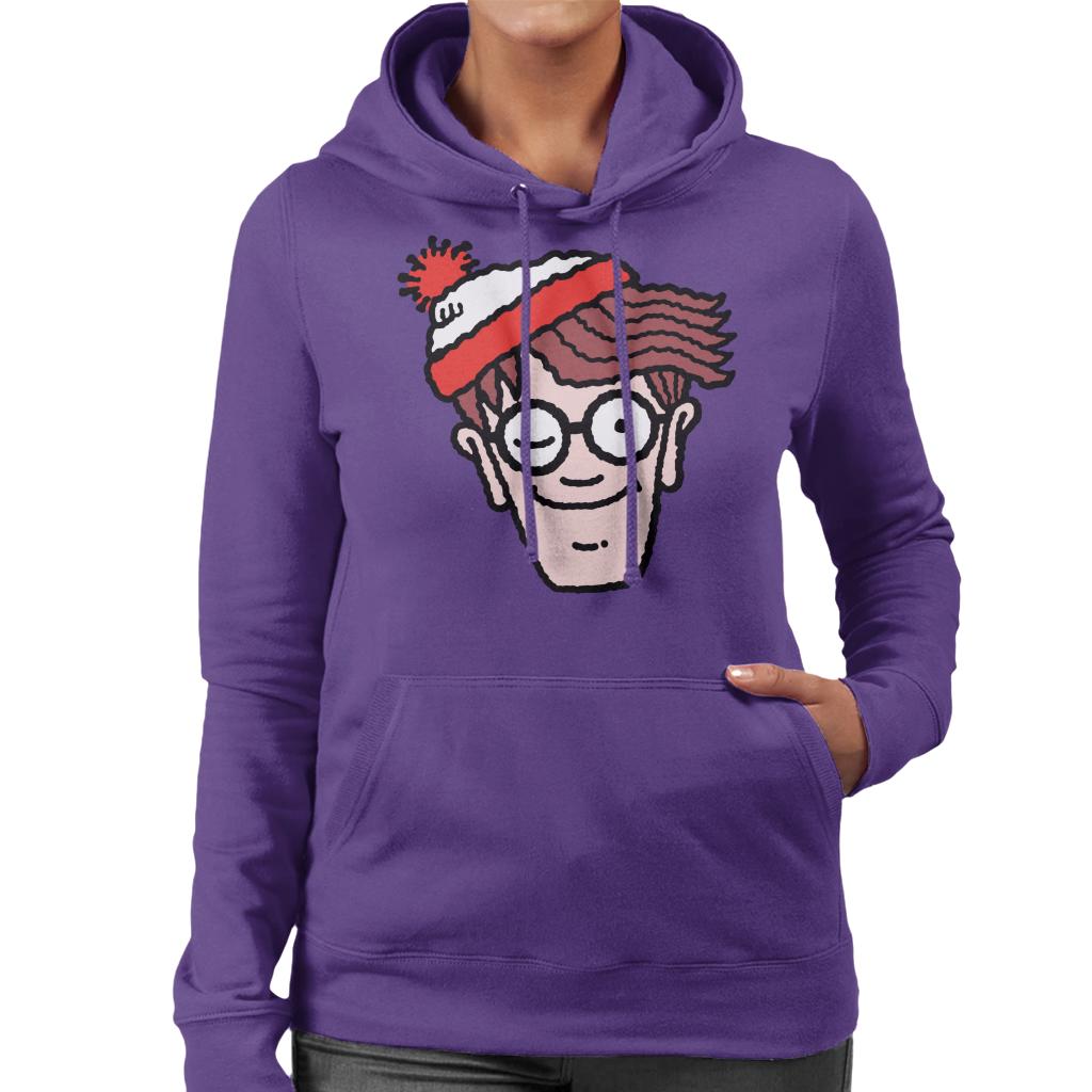 Where's Wally Winking Women's Hooded Sweatshirt-ALL + EVERY