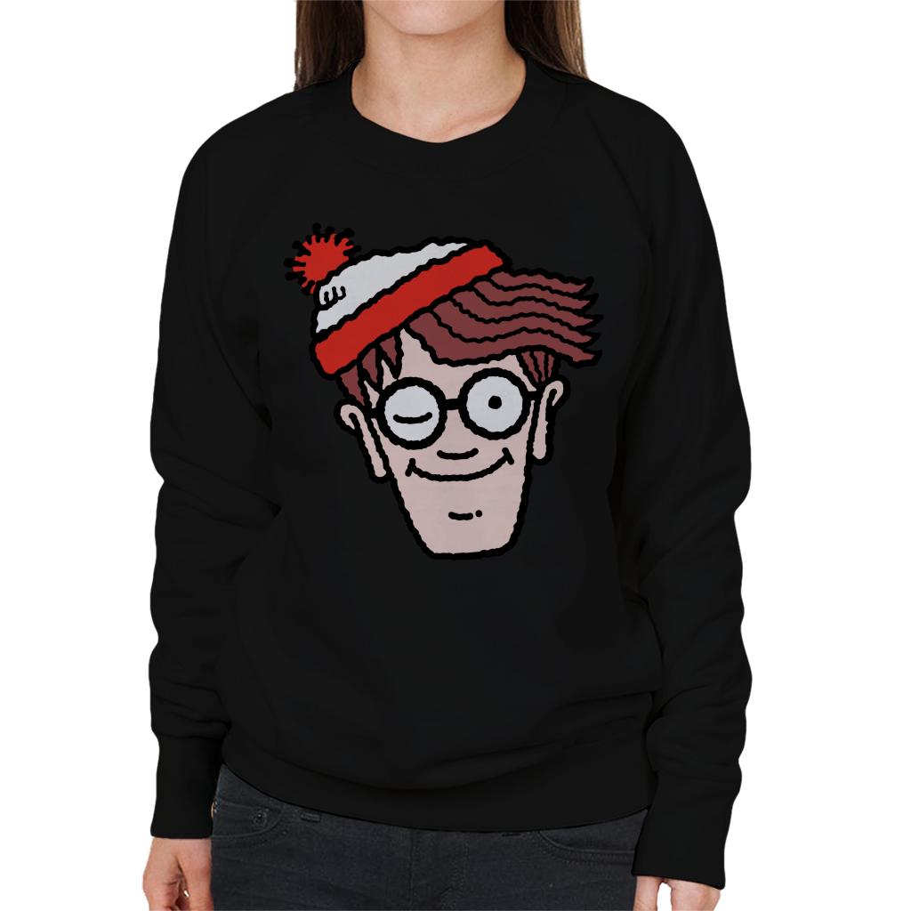 Where's Wally Winking Women's Sweatshirt-ALL + EVERY