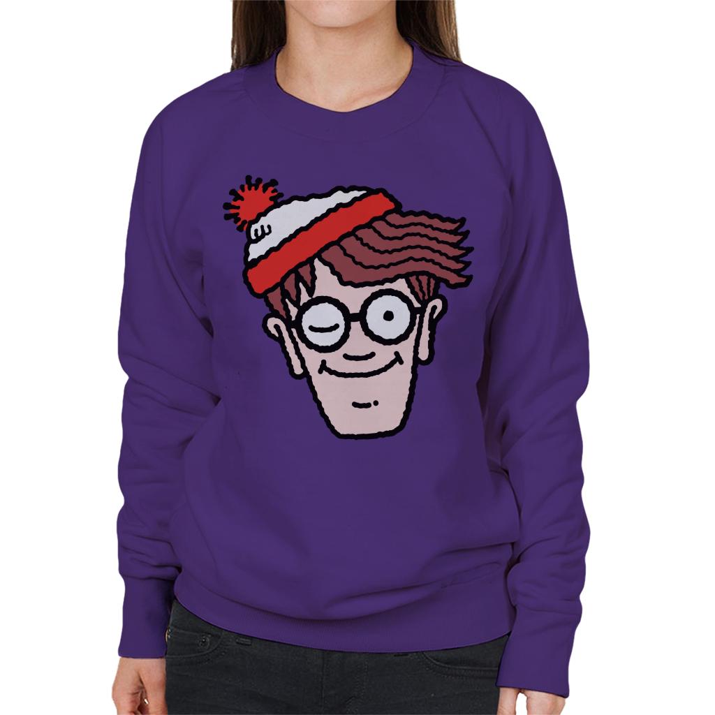 Where's Wally Winking Women's Sweatshirt-ALL + EVERY