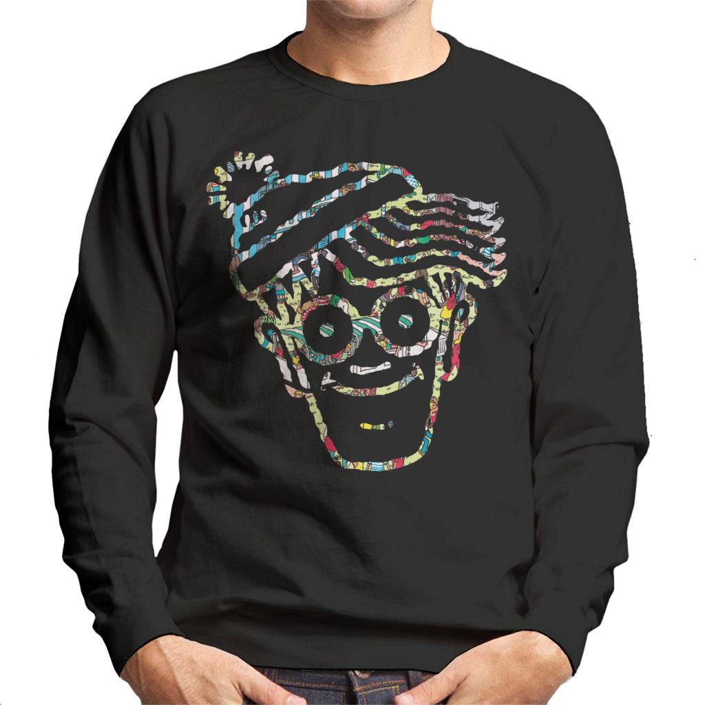 Where's Wally Crowd Outline Men's Sweatshirt-ALL + EVERY