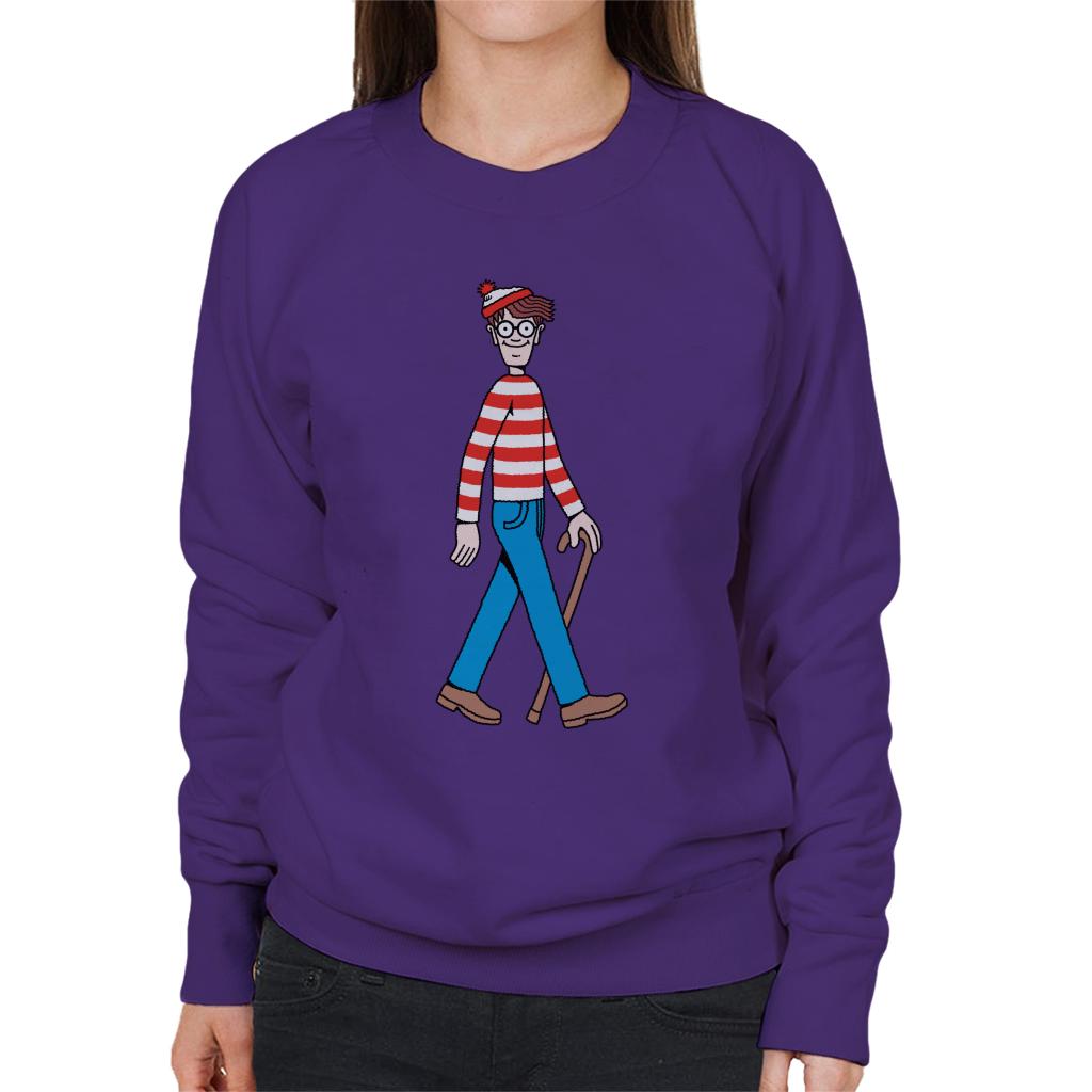 Where's Wally Walking Women's Sweatshirt-ALL + EVERY