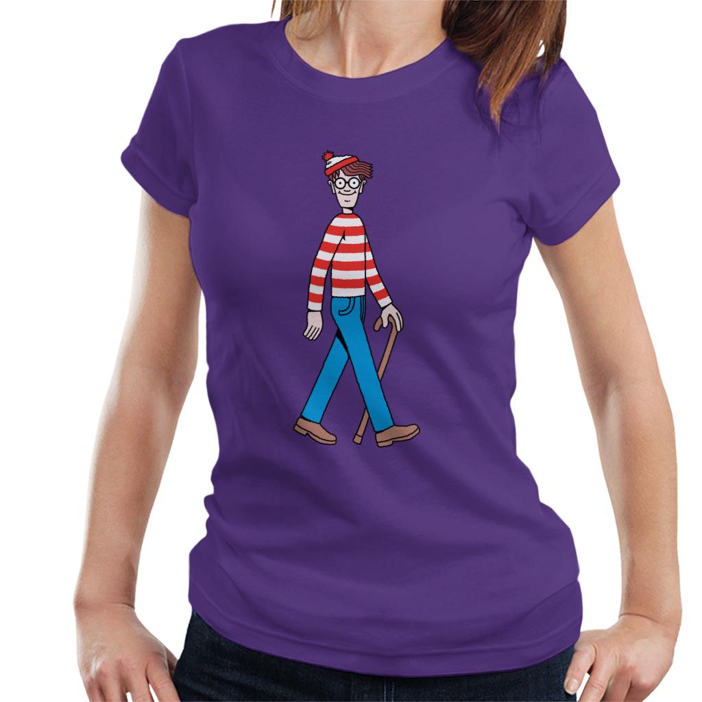 Where's Wally Walking Women's T-Shirt-ALL + EVERY