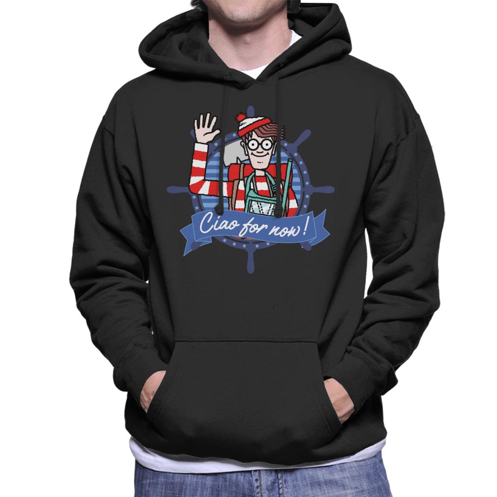 Where's Wally Ciao For Now Men's Hooded Sweatshirt-ALL + EVERY