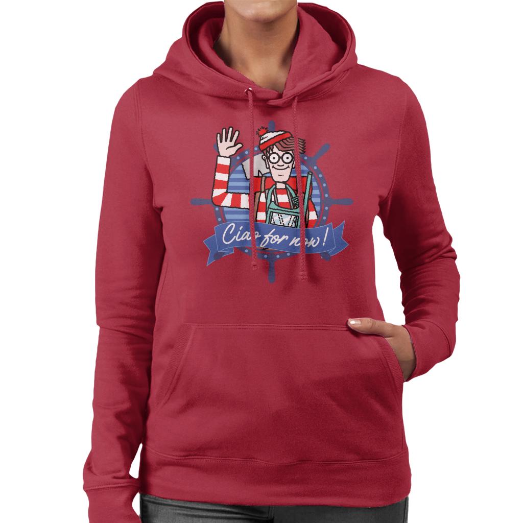 Where's Wally Ciao For Now Women's Hooded Sweatshirt-ALL + EVERY