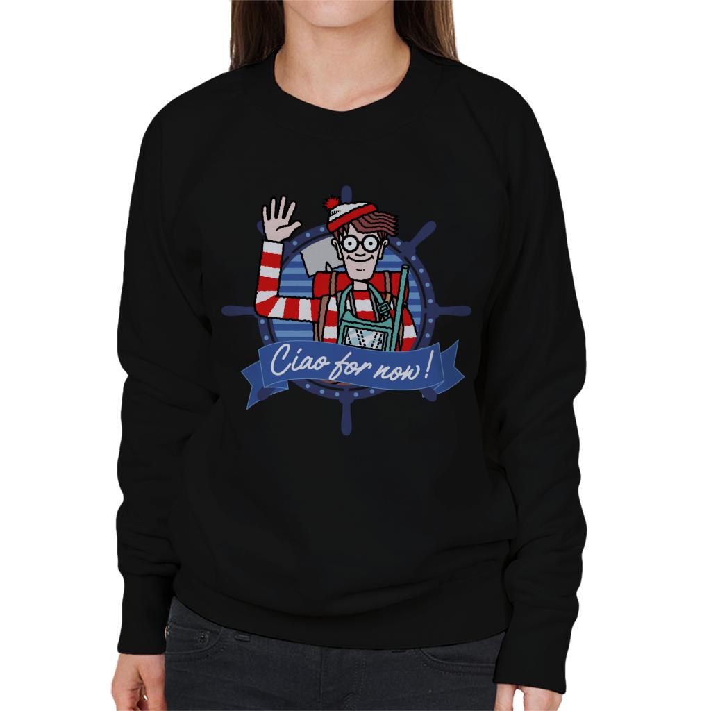 Where's Wally Ciao For Now Women's Sweatshirt-ALL + EVERY