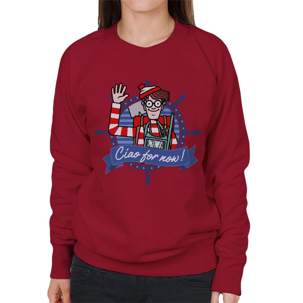 Where's Wally Ciao For Now Women's Sweatshirt-ALL + EVERY