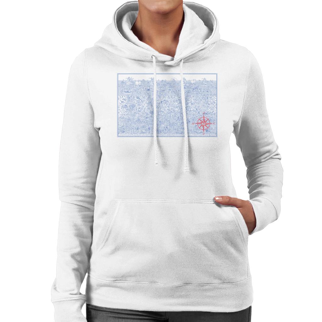 Where's Wally Below The Sea Women's Hooded Sweatshirt-ALL + EVERY