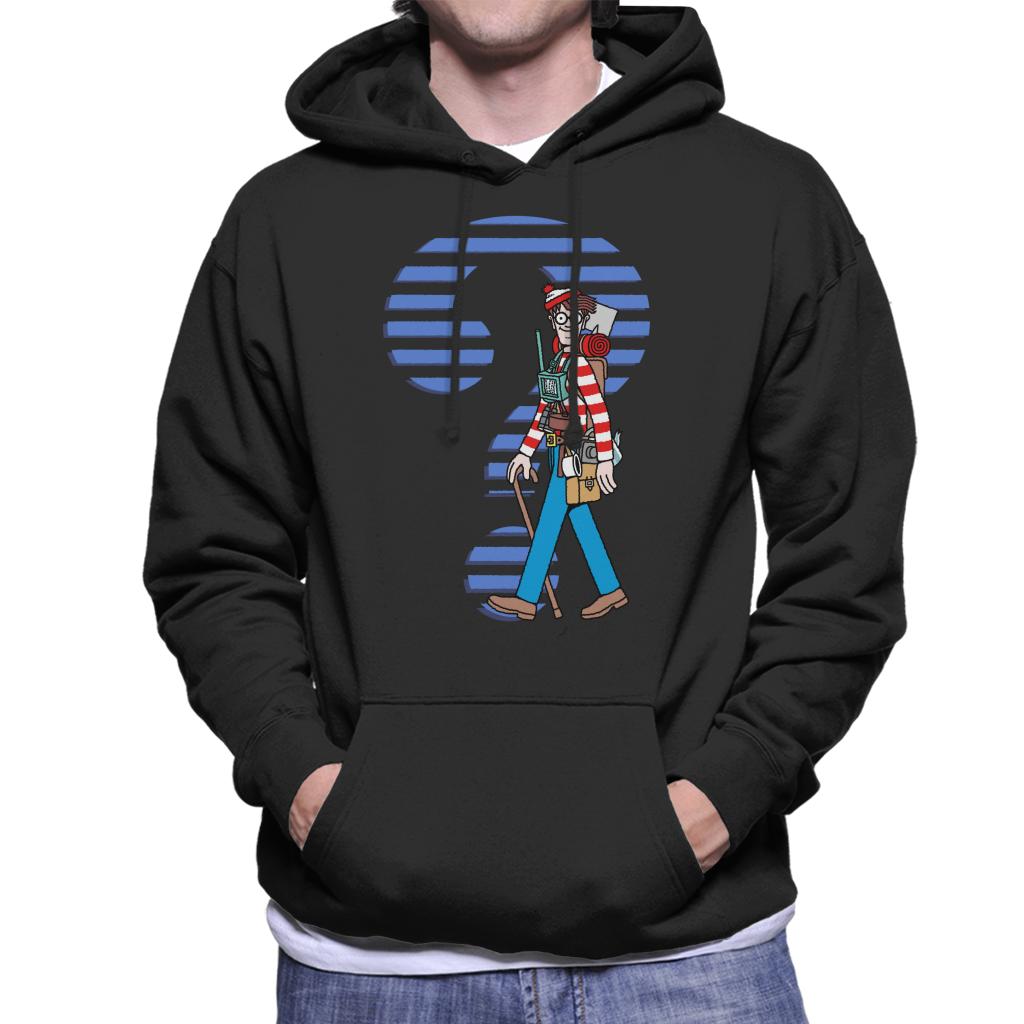 Where's Wally Question Mark Men's Hooded Sweatshirt-ALL + EVERY