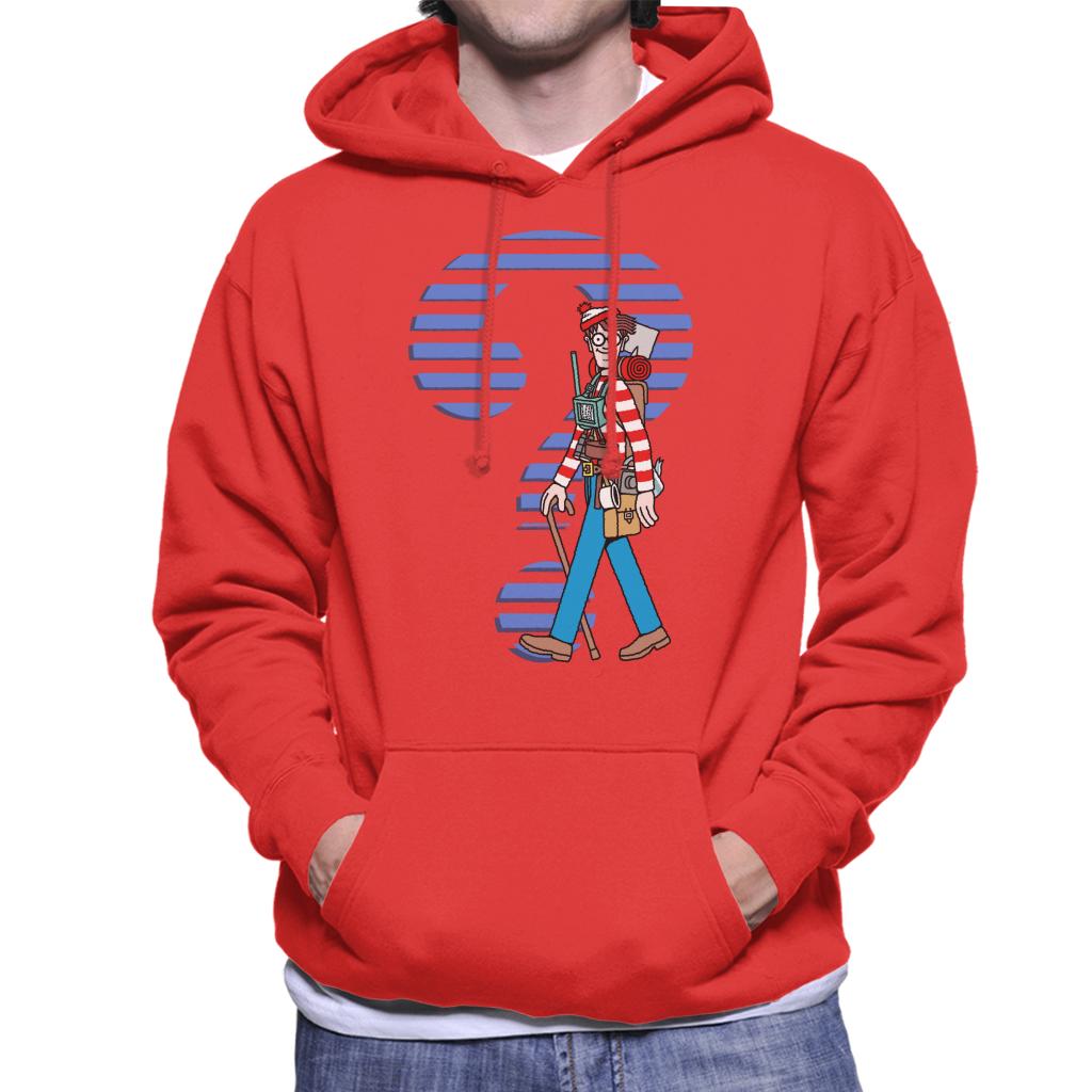 Where's Wally Question Mark Men's Hooded Sweatshirt-ALL + EVERY