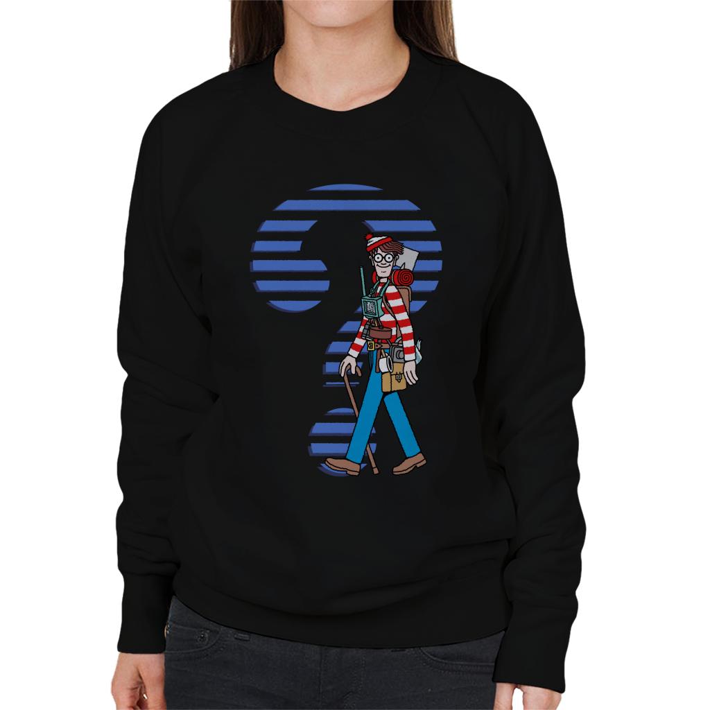 Where's Wally Question Mark Women's Sweatshirt-ALL + EVERY