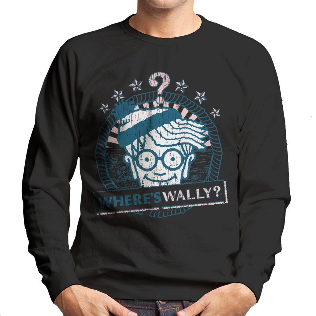 Where's Wally Vintage Design Men's Sweatshirt-ALL + EVERY