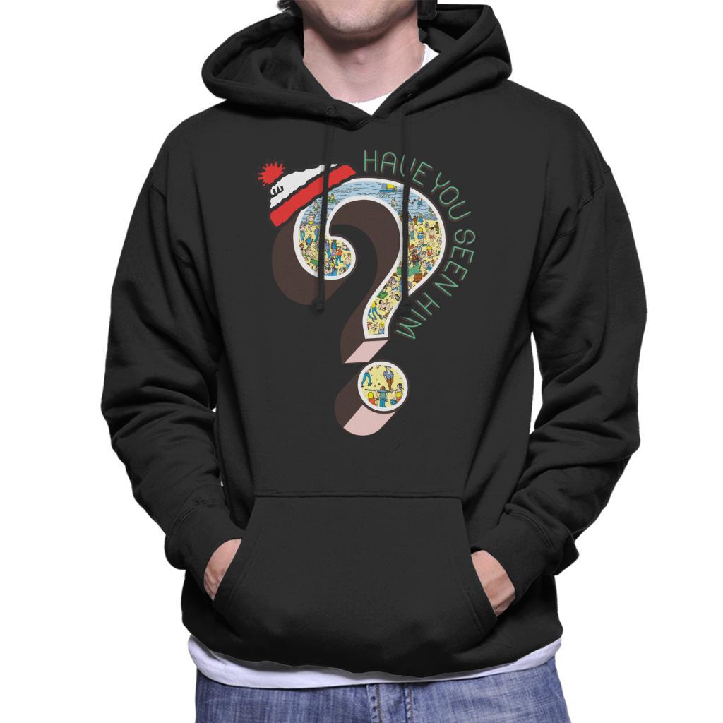 Where's Wally Question Mark Have You Seen Him Men's Hooded Sweatshirt-ALL + EVERY