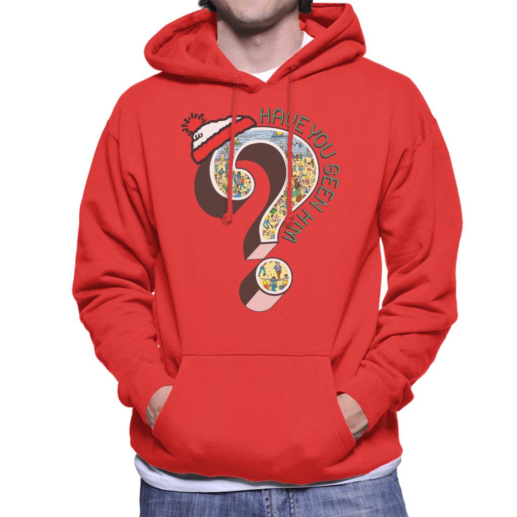 Where's Wally Question Mark Have You Seen Him Men's Hooded Sweatshirt-ALL + EVERY