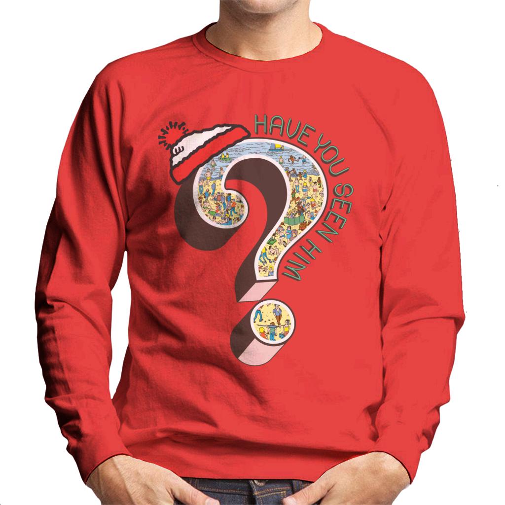 Where's Wally Question Mark Have You Seen Him Men's Sweatshirt-ALL + EVERY