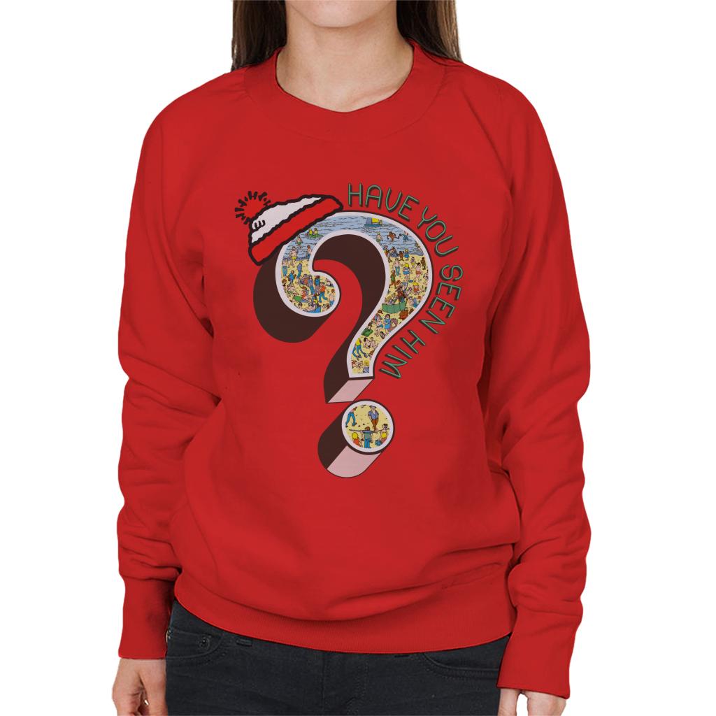 Where's Wally Question Mark Have You Seen Him Women's Sweatshirt-ALL + EVERY