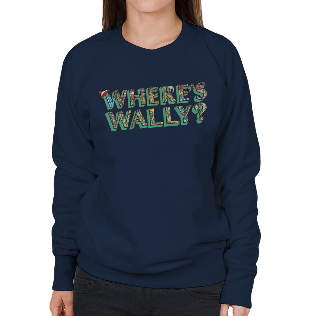 Where's Wally Funfair Illustration Text Women's Sweatshirt-ALL + EVERY