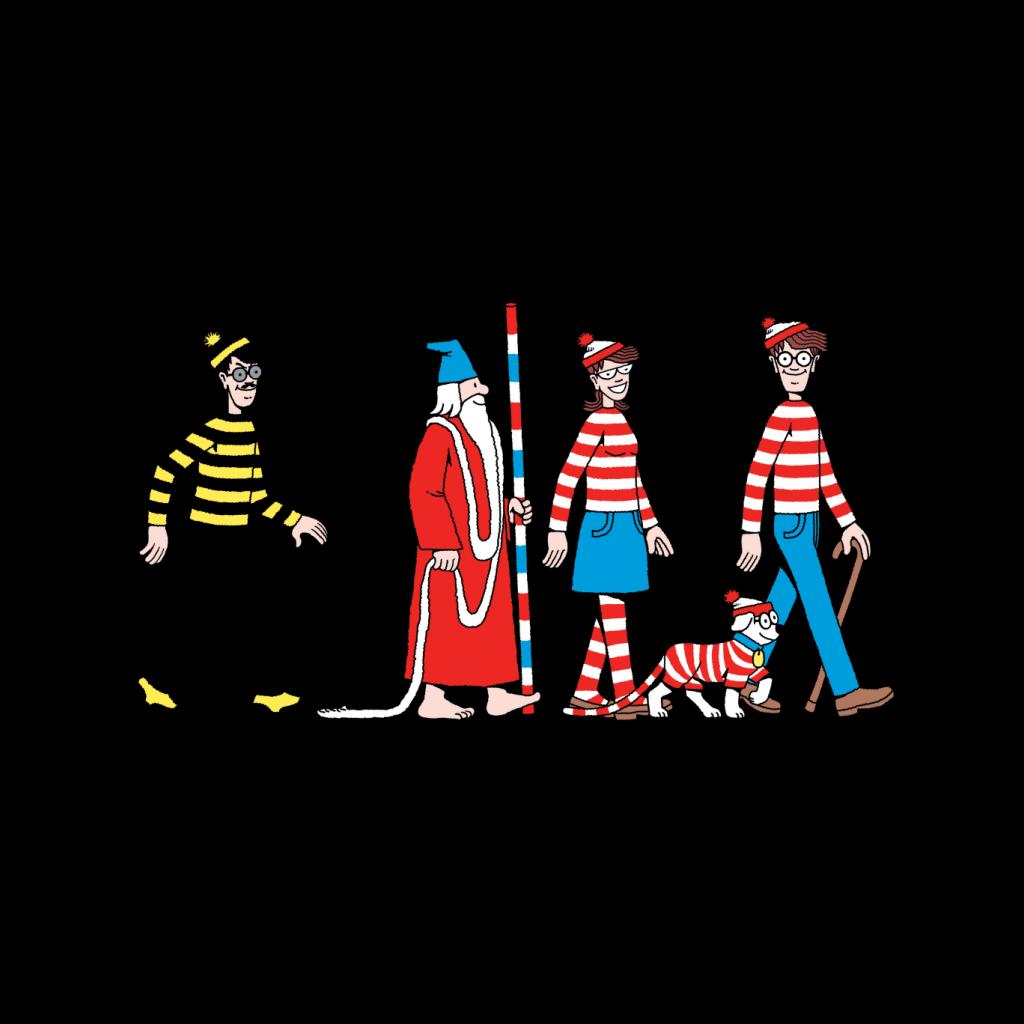 Where's Wally Characters Walking Men's T-Shirt-ALL + EVERY