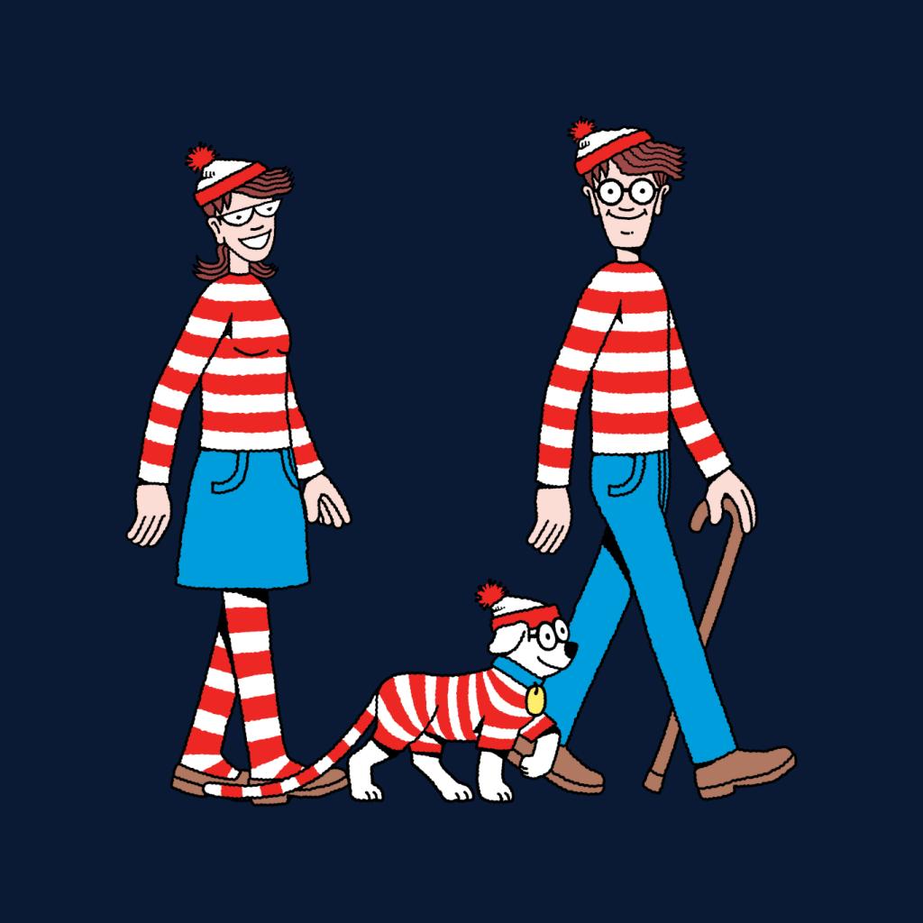 Where's Wally Walking With Wenda And Woof Women's Sweatshirt-ALL + EVERY