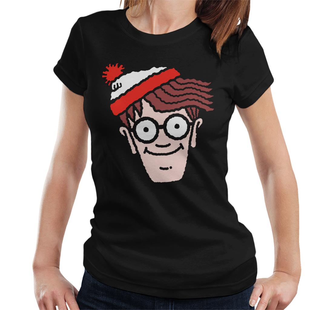 Where's Wally Character Head Women's T-Shirt-ALL + EVERY