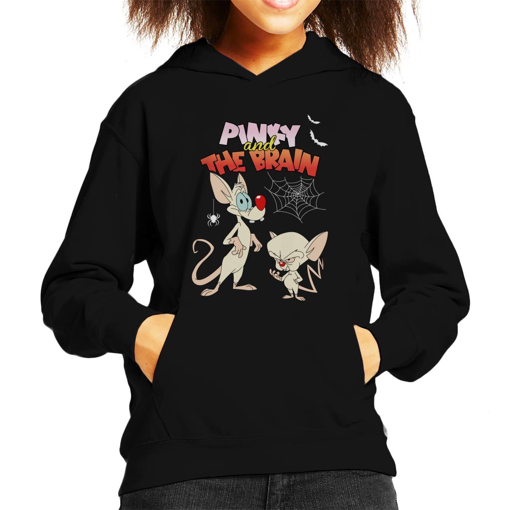 Animaniacs Pinky And The Brain Halloween Creepy Crawlies Kid's Hooded Sweatshirt