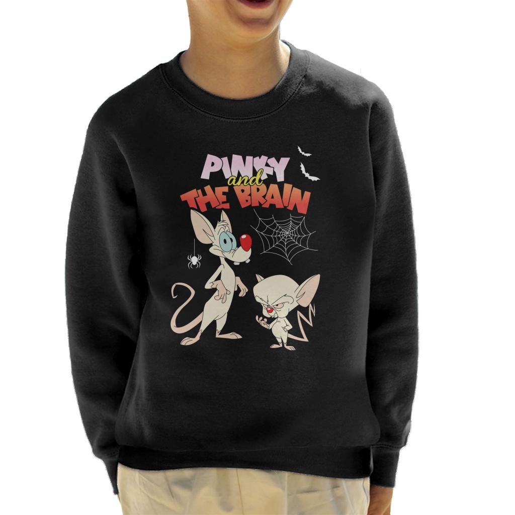 Animaniacs Pinky And The Brain Halloween Creepy Crawlies Kid's Sweatshirt
