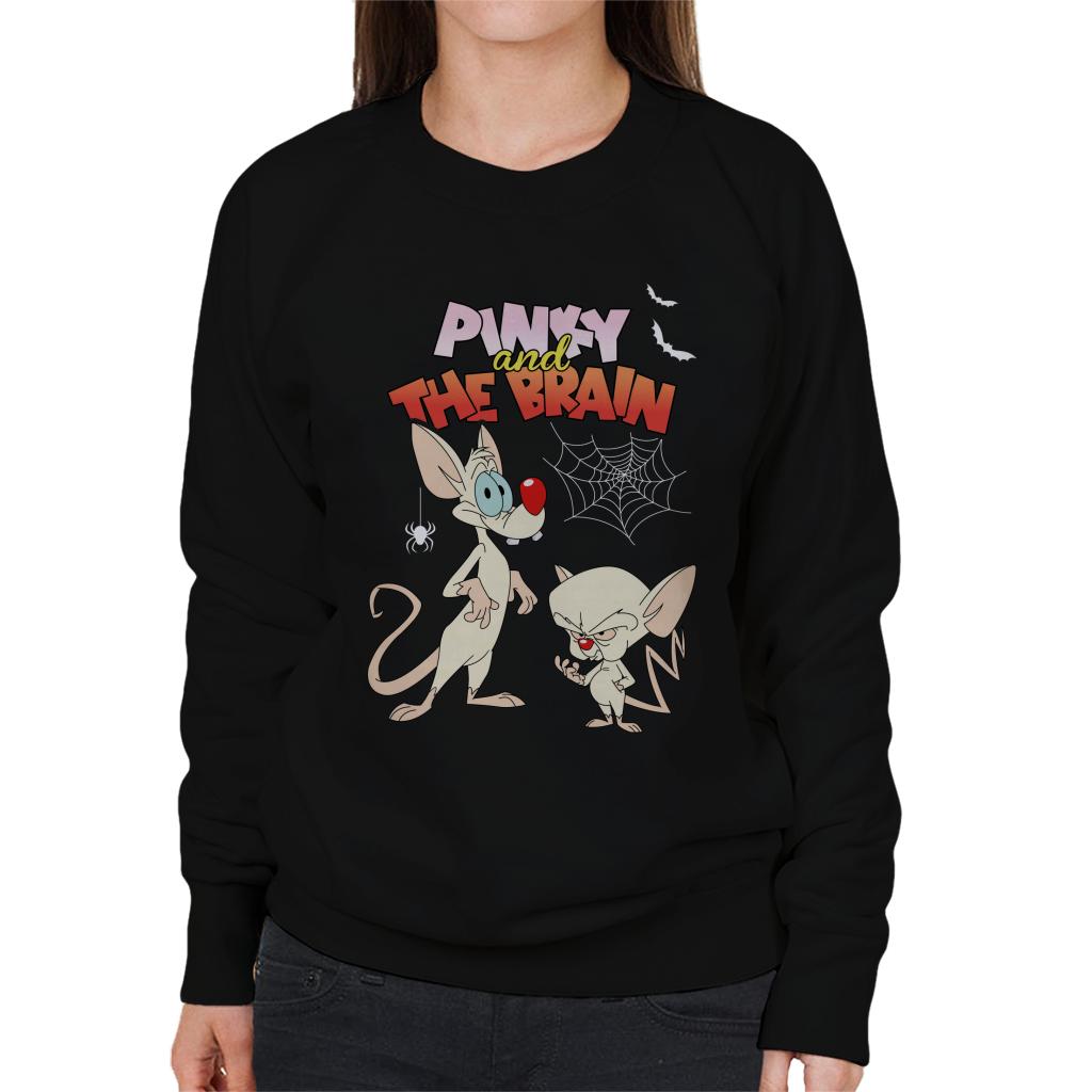 Animaniacs Pinky And The Brain Halloween Creepy Crawlies Women's Sweatshirt