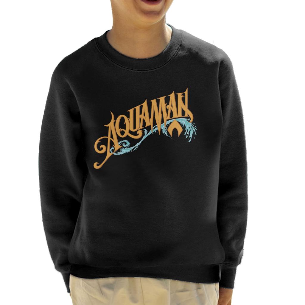 Aquaman Wave Logo Kid's Sweatshirt