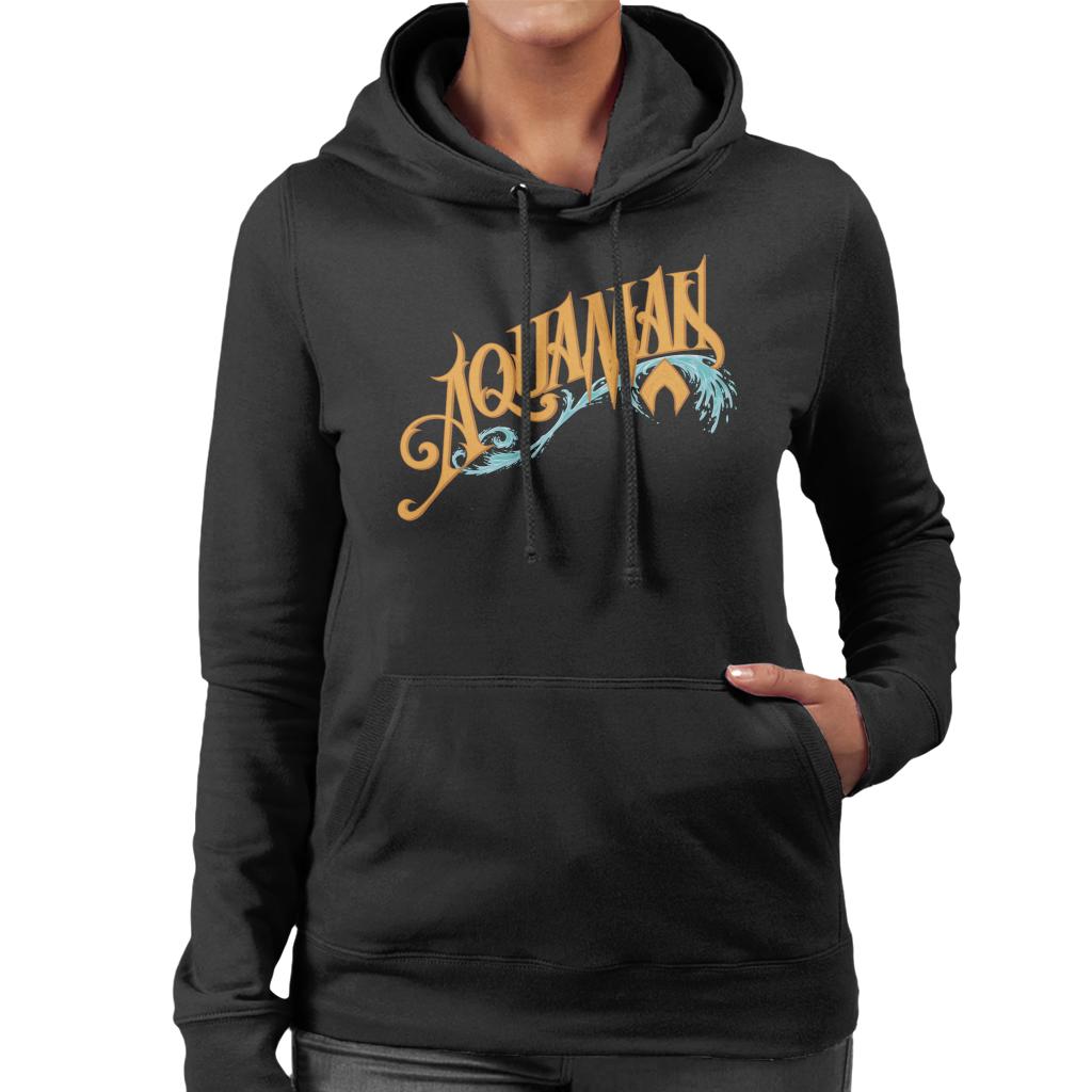 Aquaman Wave Logo Women's Hooded Sweatshirt