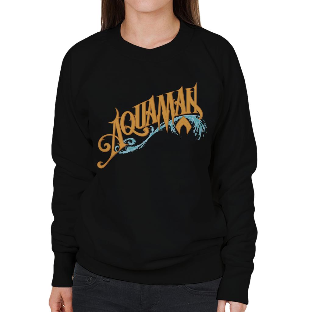 Aquaman Wave Logo Women's Sweatshirt