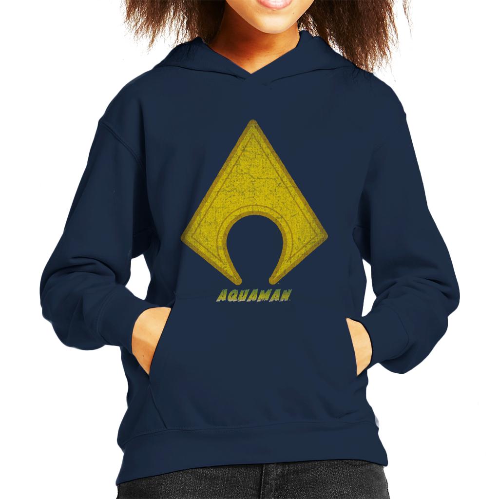 Aquaman Classic Logo Kid's Hooded Sweatshirt