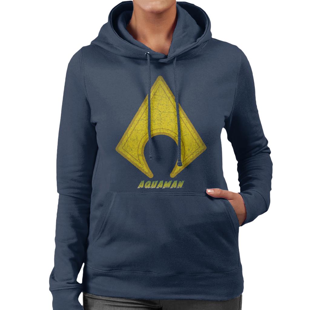 Aquaman Classic Logo Women's Hooded Sweatshirt