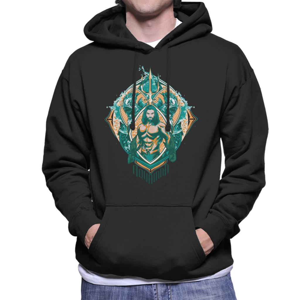 Aquaman Vs Karathen The Sea Monster Men's Hooded Sweatshirt-ALL + EVERY