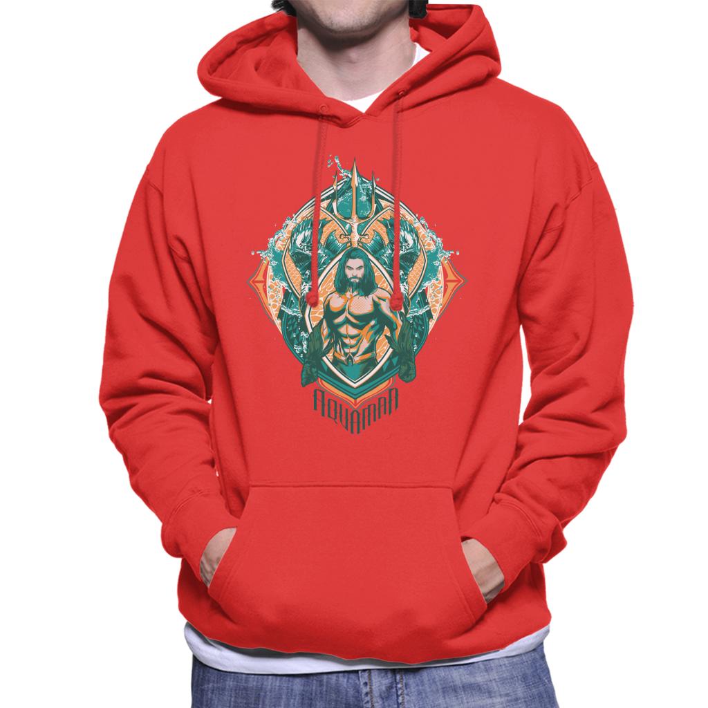 Aquaman Vs Karathen The Sea Monster Men's Hooded Sweatshirt-ALL + EVERY