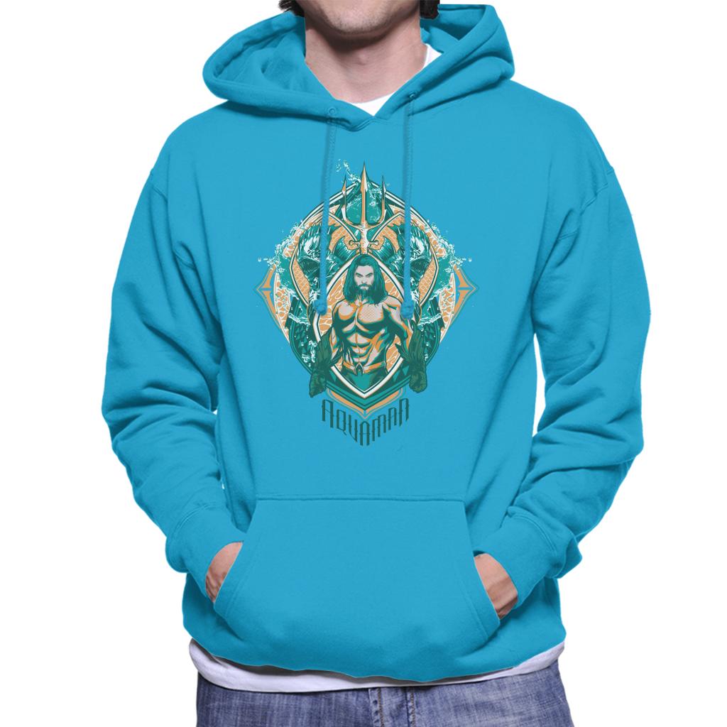 Aquaman Vs Karathen The Sea Monster Men's Hooded Sweatshirt-ALL + EVERY