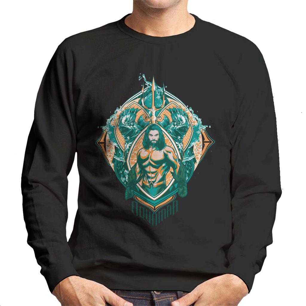 Aquaman Vs Karathen The Sea Monster Men's Sweatshirt-ALL + EVERY