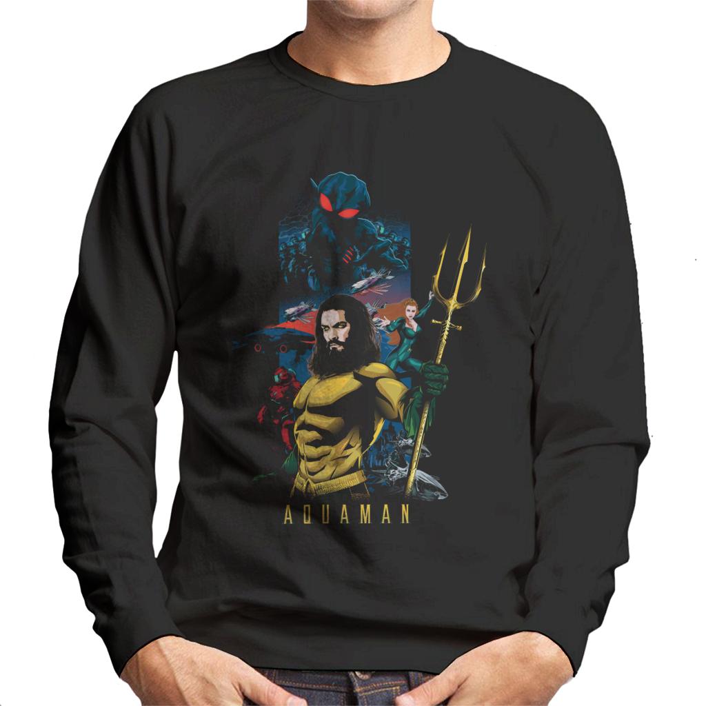 Aquaman Vs Black Manta Men's Sweatshirt-ALL + EVERY