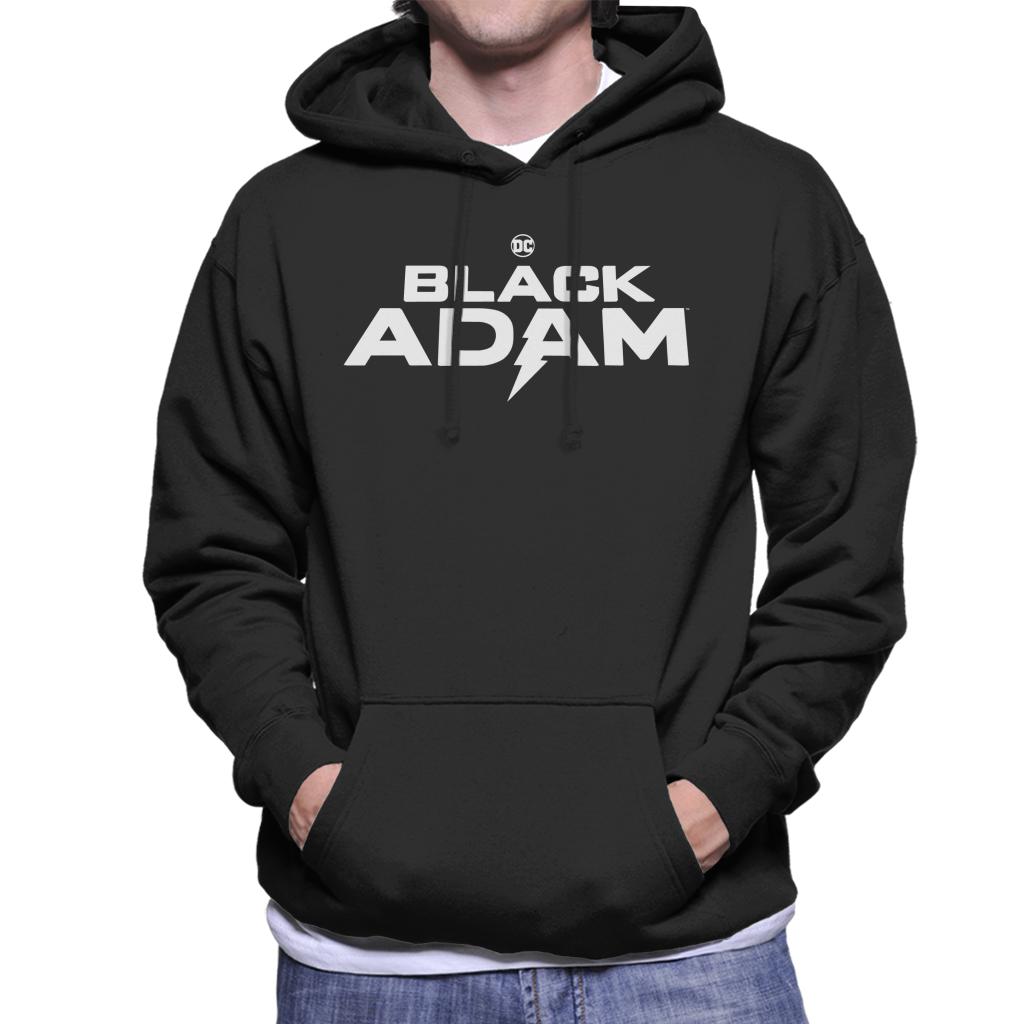 Black Adam Classic Logo Men's Hooded Sweatshirt-ALL + EVERY