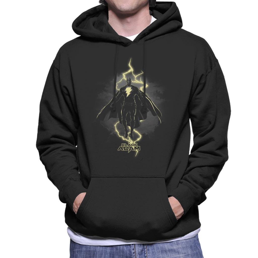 Black Adam Lightning Bolt Men's Hooded Sweatshirt-ALL + EVERY