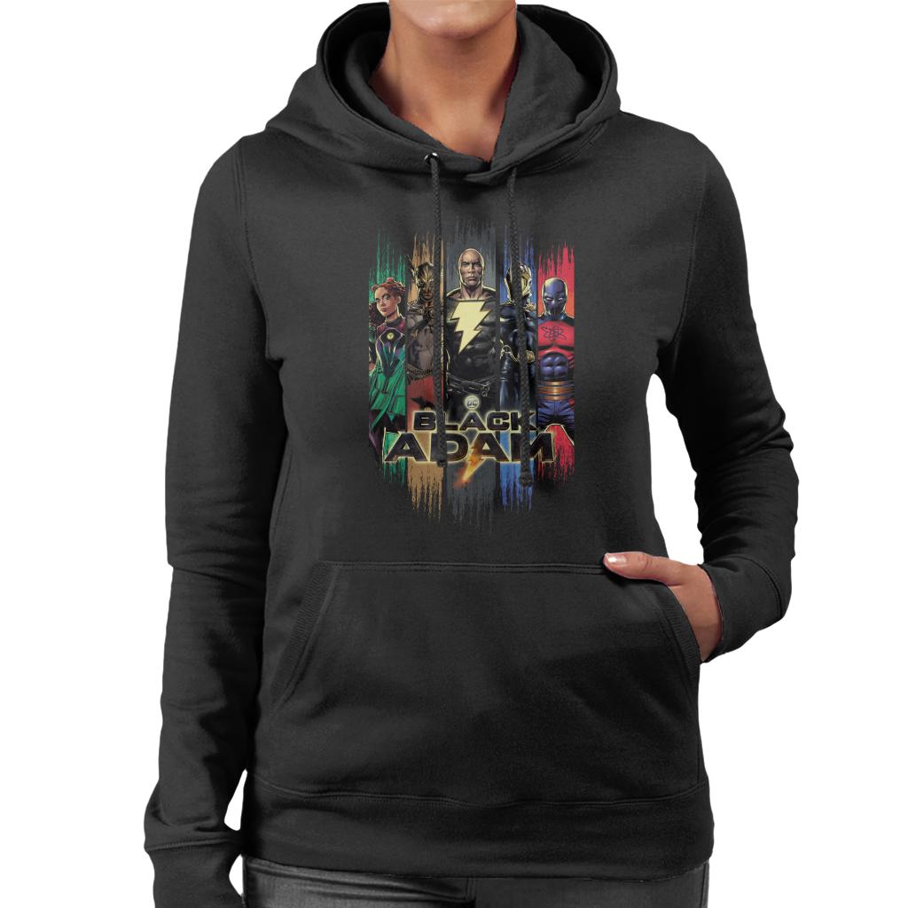 Black Adam And The Justice Society Of America Women's Hooded Sweatshirt-ALL + EVERY