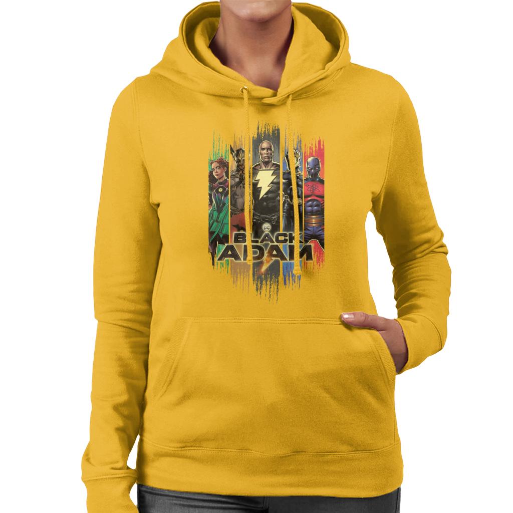 Black Adam And The Justice Society Of America Women's Hooded Sweatshirt-ALL + EVERY