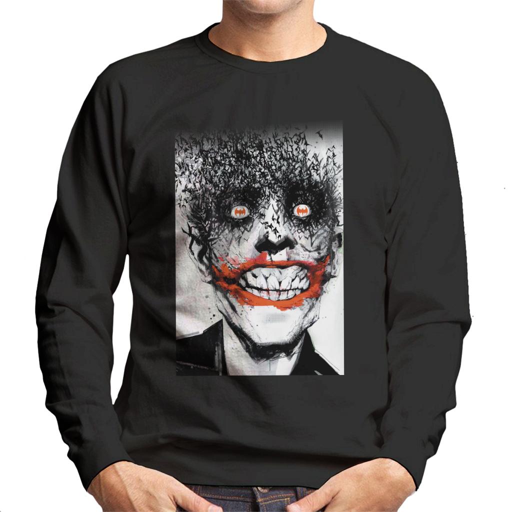 Batman Halloween Joker Face Made Of Bats Men's Sweatshirt-ALL + EVERY