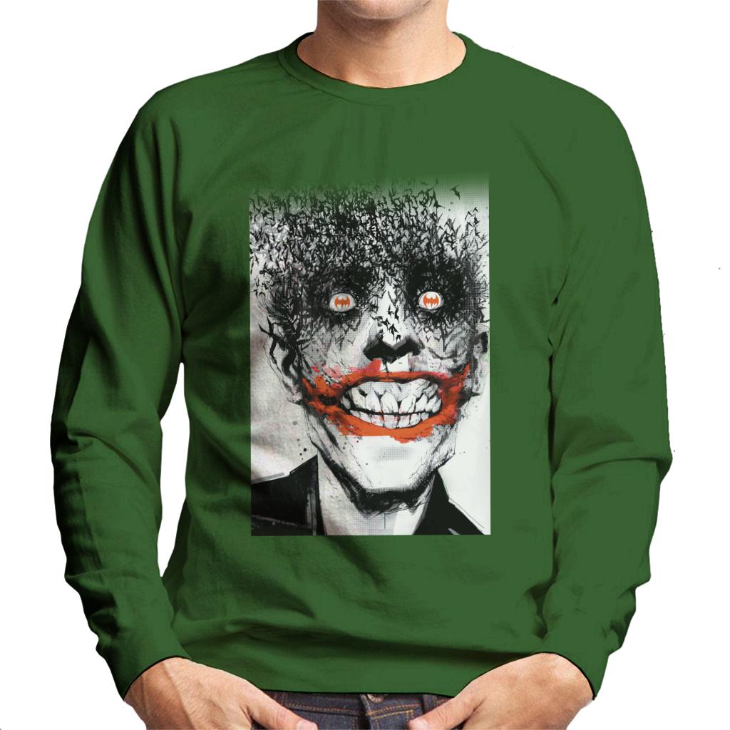 Batman Halloween Joker Face Made Of Bats Men's Sweatshirt-ALL + EVERY