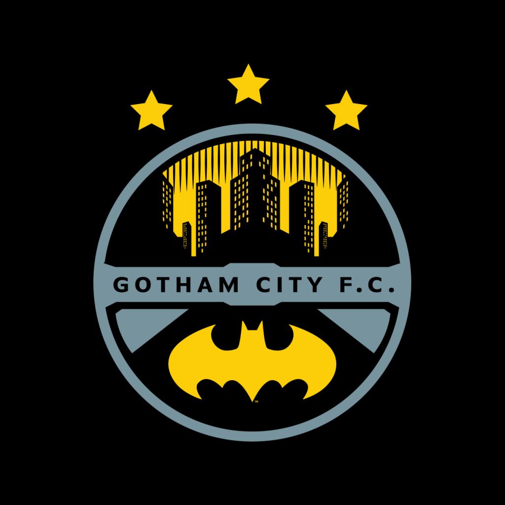 Batman Sports Gotham City FC Badge Men's T-Shirt-ALL + EVERY