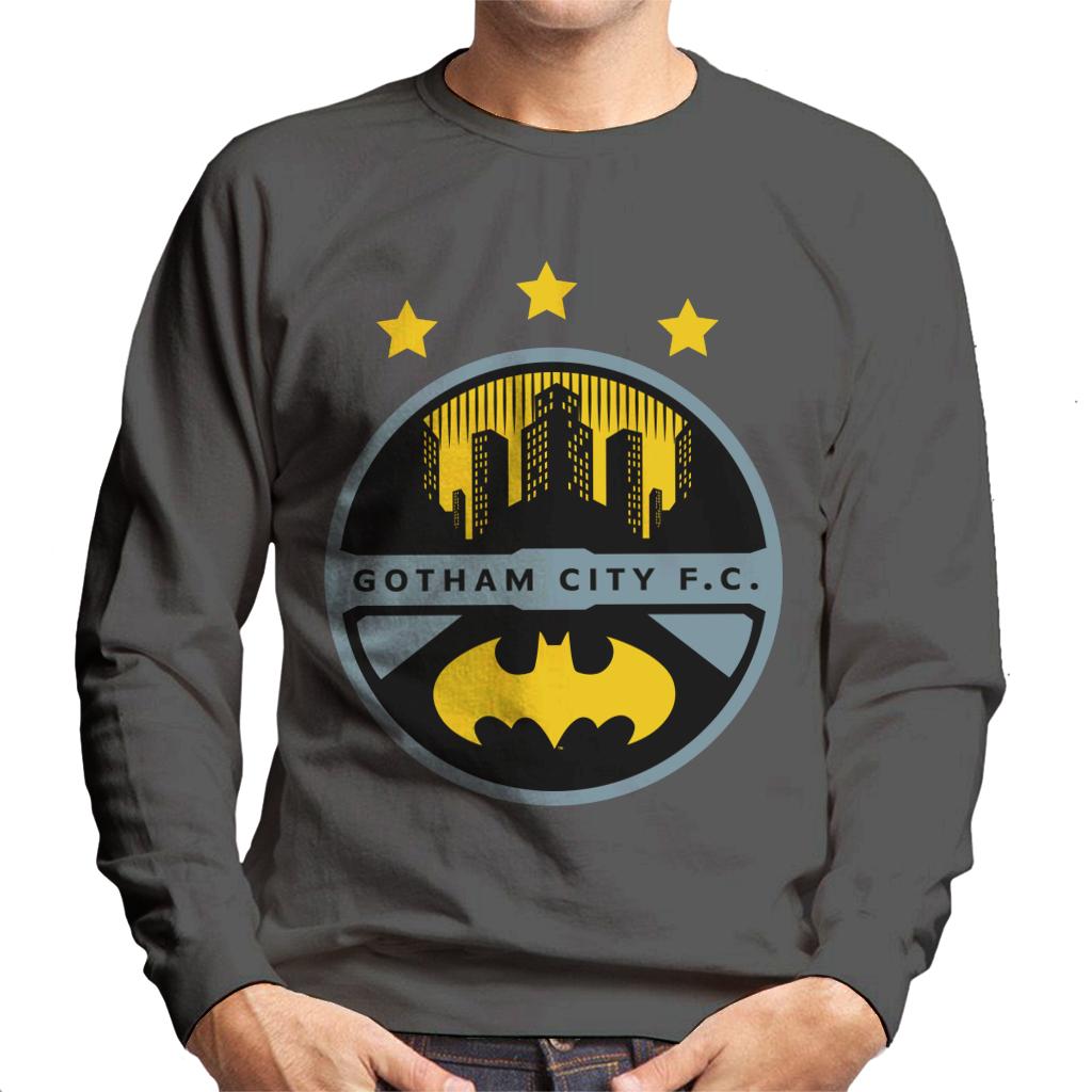 Batman Sports Gotham City FC Badge Men's Sweatshirt-ALL + EVERY