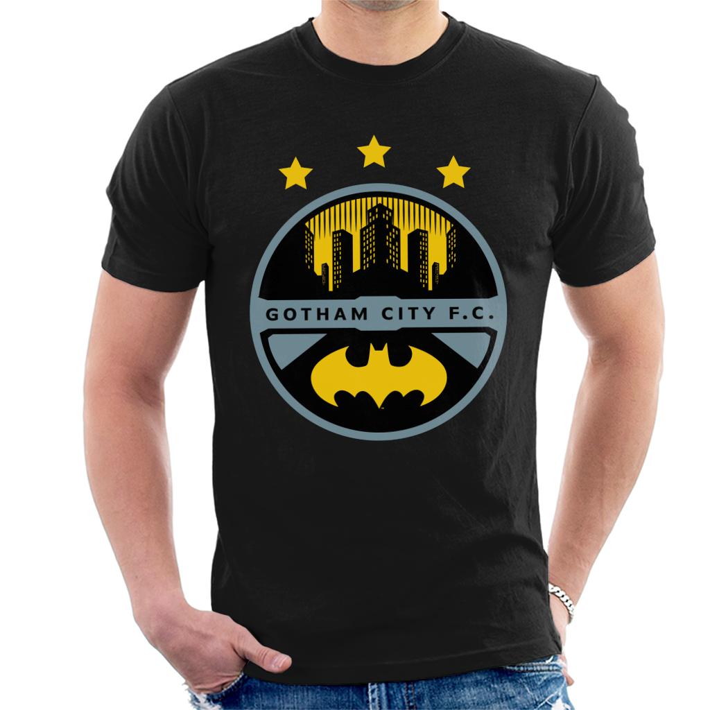 Batman Sports Gotham City FC Badge Men's T-Shirt-ALL + EVERY