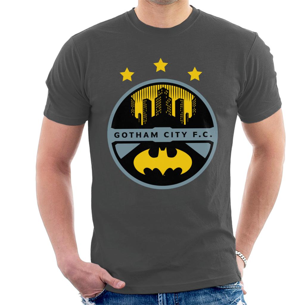 Batman Sports Gotham City FC Badge Men's T-Shirt-ALL + EVERY