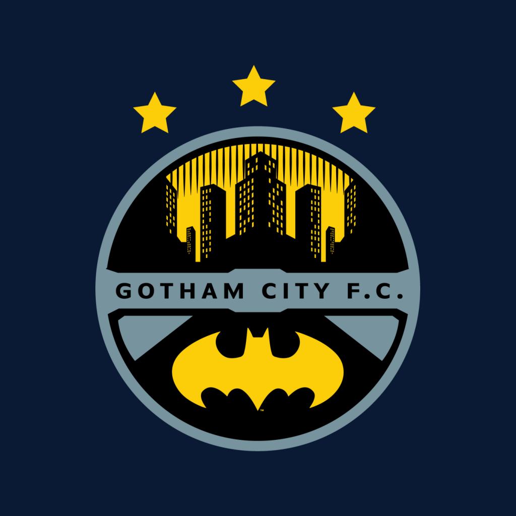 Batman Sports Gotham City FC Badge Men's T-Shirt-ALL + EVERY